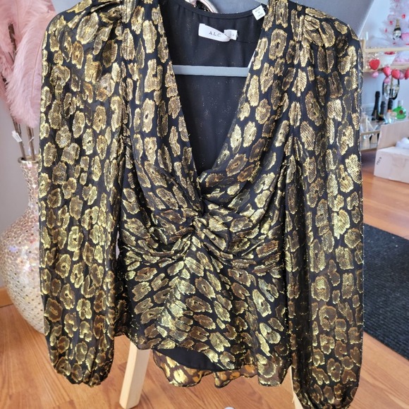 A.L.C. pepulm silk blouse size 2. - Picture 6 of 10